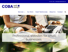 Tablet Screenshot of cobawebdesign.com